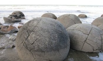 Les Moeraki Boulders en Nouvelle-Zélande