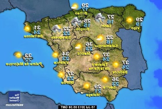 La météo en Espagne