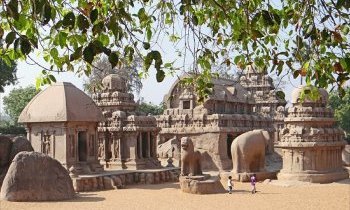 Le temple de Mahabalipuram à Madras